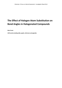 The Effect of Halogen Atom Substitution on  Word Count
