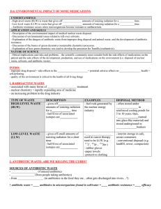 D.6: ENVIRONMENTAL IMPACT OF SOME MEDICATIONS