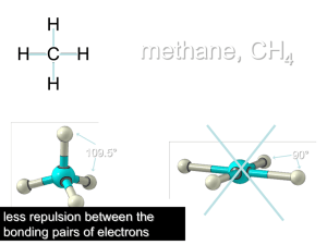 methane, CH H C 4