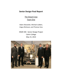 Senior Design Final Report The Diesel Crew Team One