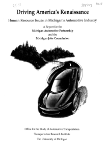 Driving America's  Renaissance Human Resource Issues in Michigan's Automotive Industry the