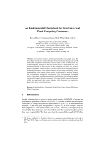 An Environmental Chargeback for Data Center and Cloud Computing Consumers Edward Curry
