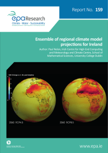 Report No. 159 EPA Research Report 159 Ensemble of regional climate model