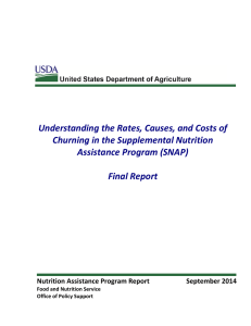 Understanding the Rates, Causes, and Costs of Assistance Program (SNAP)