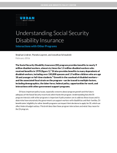 Understanding Social Security Disability Insurance Interactions with Other Programs