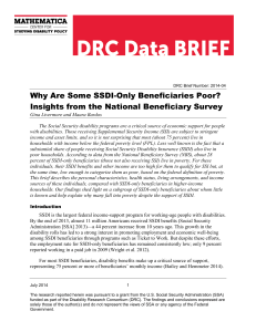 Why Are Some SSDI-Only Beneficiaries Poor?