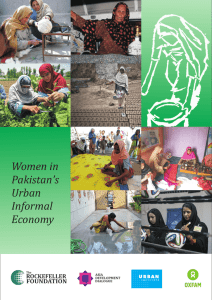 Women in Pakistan’s Urban Informal