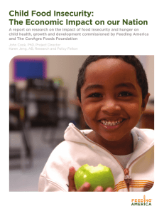 Child Food Insecurity: The Economic Impact on our Nation