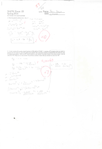 M427K Exam IB (prmt) Name_ Spring 2014 BID&#34;