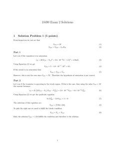 18490 Exam 2 Solutions 1 Solution Problem 1 (5 points) Part 1