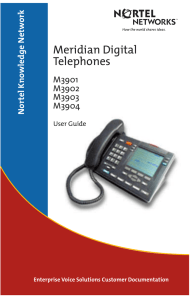 Meridian Digital Telephones ork e Netw