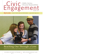 Civic E ngagement Reaching Out Through a Lens