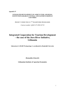 Appendix IV INTEGRATED DEVELOPMENT OF AGRICULTURE AND RURAL