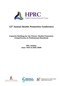 12 Annual Health Promotion Conference