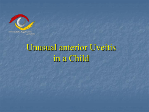 Unusual anterior Uveitis in a Child
