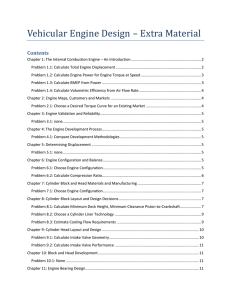 Vehicular Engine Design – Extra Material Contents