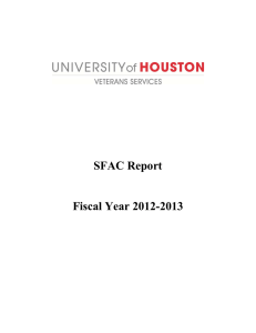 SFAC Report  Fiscal Year 2012-2013