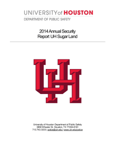 2014Annual Security Report UH Sugar Land