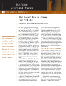 The Estate Tax Is Down, But Not Out