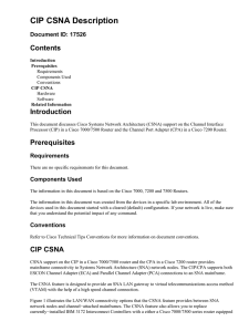CIP CSNA Description Contents Introduction Document ID: 17526