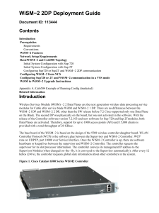 WiSM−2 2DP Deployment Guide Contents Document ID: 113444