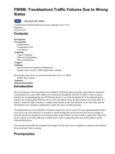 FWSM: Troubleshoot Traffic Failures Due to Wrong Xlates Contents