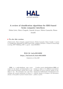 A review of classification algorithms for EEG-based brain–computer interfaces