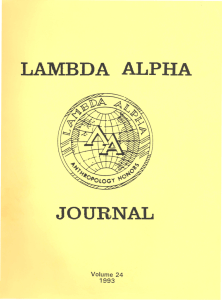 LAMBDA ALPHA JOURNAL Volume 24