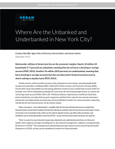Where Are the Unbanked and Underbanked in New York City?