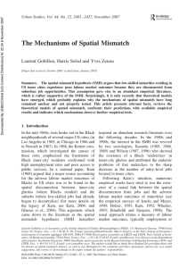 The Mechanisms of Spatial Mismatch