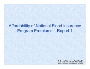 Affordability of National Flood Insurance Program Premiums – Report 1
