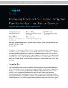 Improving Access of Low-Income Immigrant Families to Health and Human Services