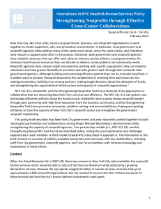 Strengthening Nonprofits through Effective Cross-Center Collaborations