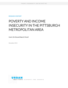 POVERTY AND INCOME INSECURITY IN THE PITTSBURGH METROPOLITAN AREA