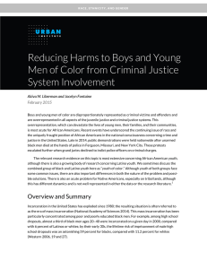 Reducing Harms to Boys and Young System Involvement