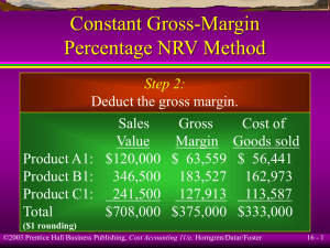Constant Gross-Margin Percentage NRV Method
