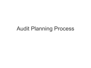 Audit Planning Process