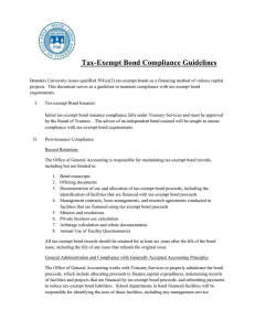 Tax-Exempt Bond Compliance Guidelines