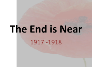 The End is Near 1917 -1918