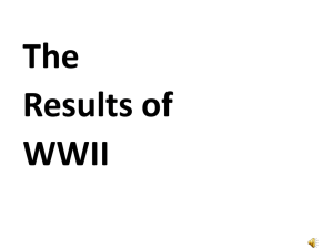 The Results of WWII
