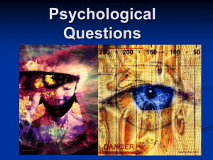 Psychological Questions