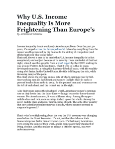 Why U.S. Income Inequality Is More Frightening Than Europe's