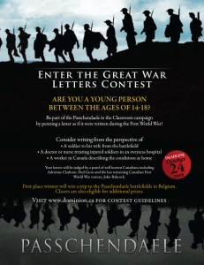 Enter the Great War Letters Contest Are you A young person