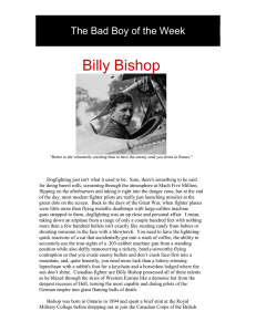 Billy Bishop The Bad Boy of the Week