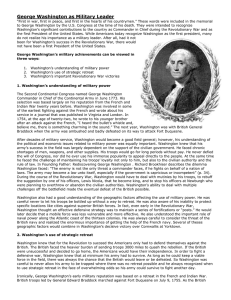 George Washington as Military Leader