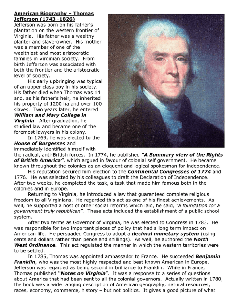 what is the best biography of thomas jefferson