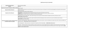 DSAES Assessment Plan for AY 2015-2016 Department/Program Name: Director: