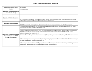 DSAES Assessment Plan for FY 2015-2016