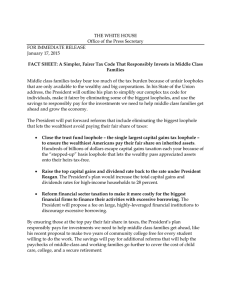 FACT SHEET: A Simpler, Fairer Tax Code That Responsibly Invests... Families THE WHITE HOUSE