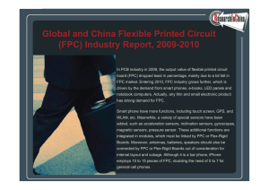 G C Global and China Flexible Printed Circuit (FPC) Industry Report, 2009-2010